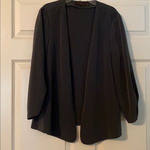 The Limited Open Style Blazer Jacket Gray Large